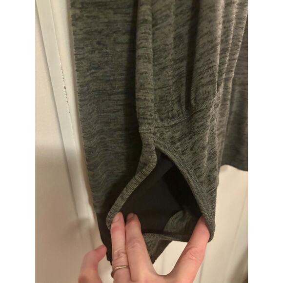 Athleta Women's Batwing Cowl Gray Pullover Large Pockets S Small - Picture 6 of 9